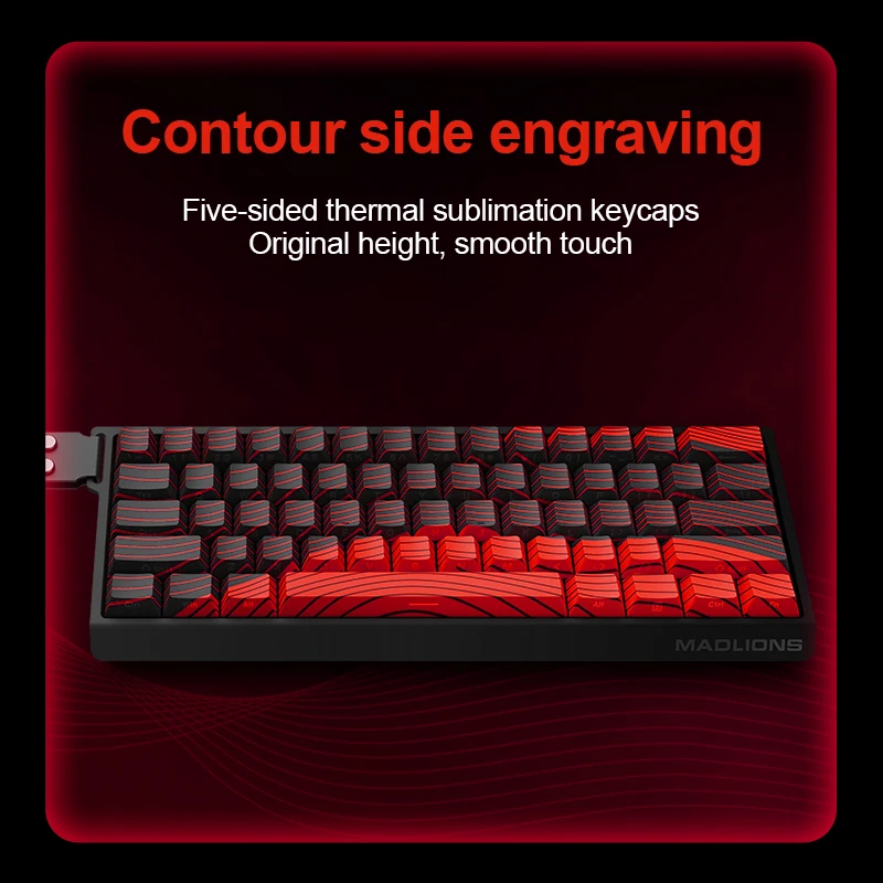FGG MADLIONS MAD60 MAD68 HE Flagship Edition gaming magnetic switch keyboard MAD R Performance fast trigger RGB lighting effect