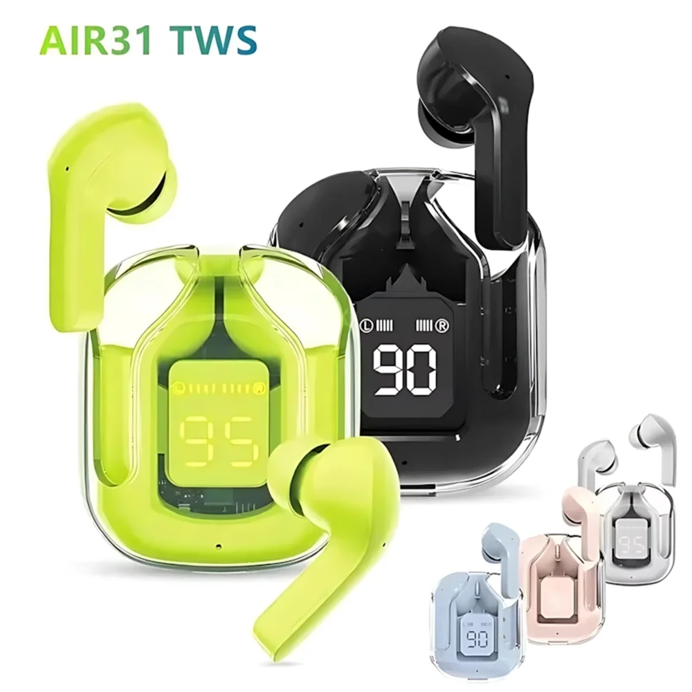 Auricolare Bluetooth wireless originale Cuffie HIFI trasparenti Auricolari audio stereo con display digitale a LED per Xiaomi