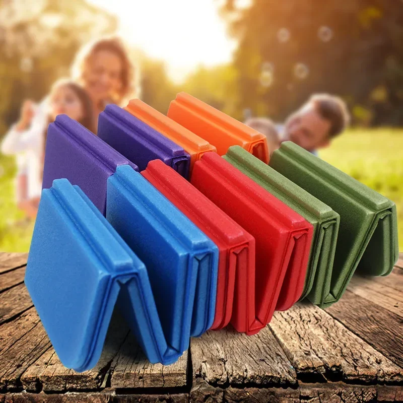 Almofada dobrável de espuma xpe, acampamento de praia, portátil, à prova de umidade, ao ar livre, portátil, à prova d'água, pequena almofada de piquenique, 6 cores