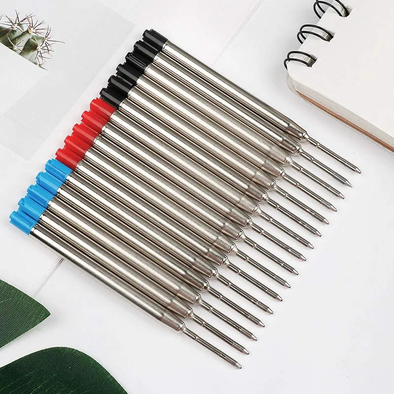 5/10/20pcs L:3.9 In Ballpoint Pen Refills for Parker Pens Medium Point blue red Black Ink Rods for Writing Office Stationery