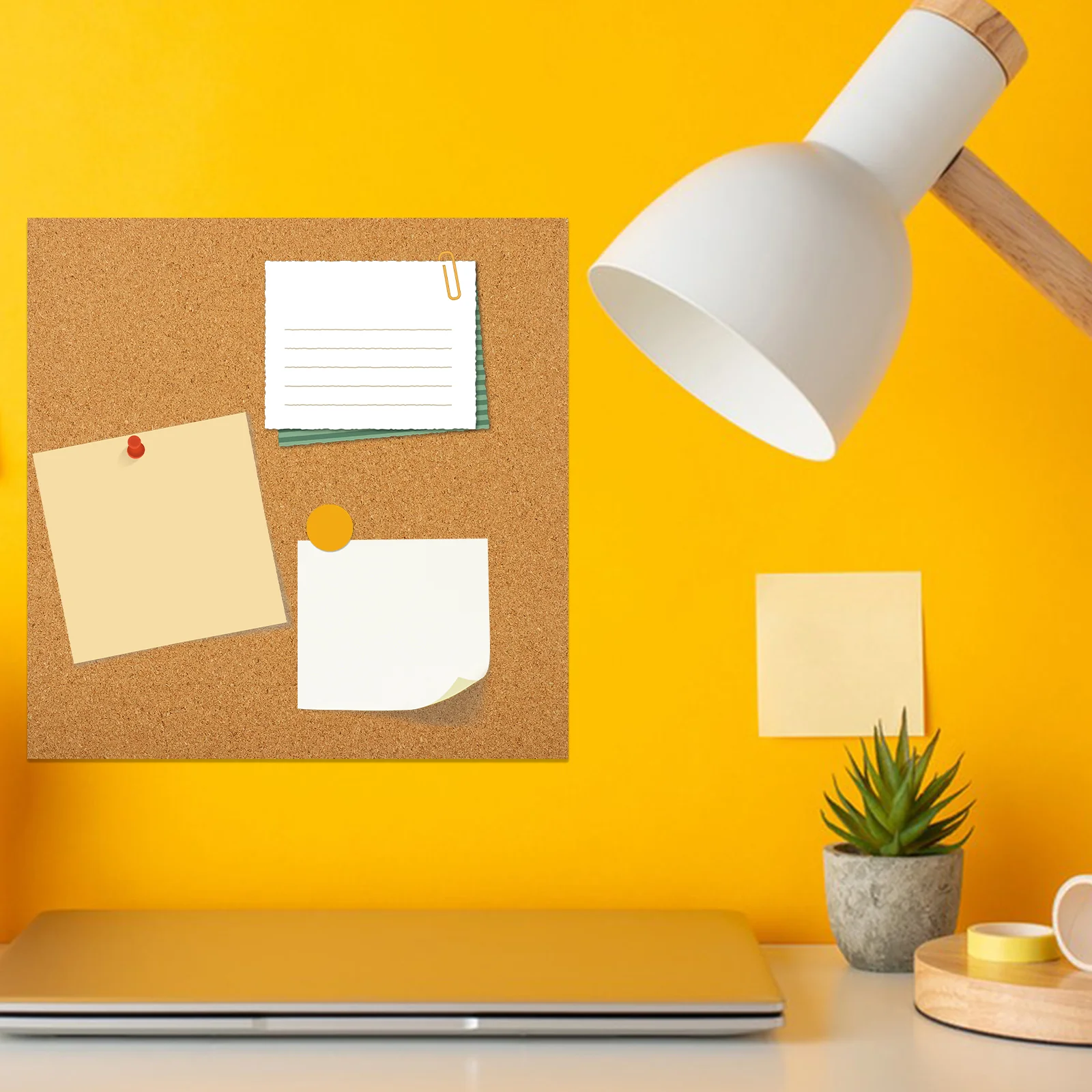  5 Pcs Soundproof Cork Paper Decorative Bulletin Board for Office Corkboard Boards Ordinary Walls