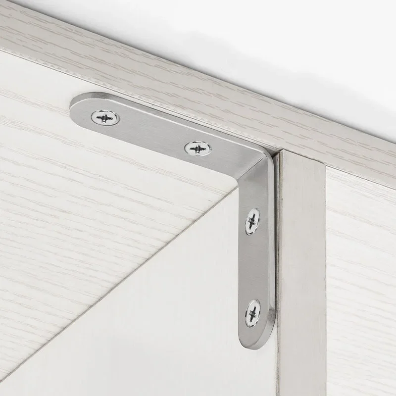 Supports d'angle d'angle de 90 degrés, 10 pièces, fixation d'angle en acier inoxydable, supports muraux pour étagères, Table, chaise