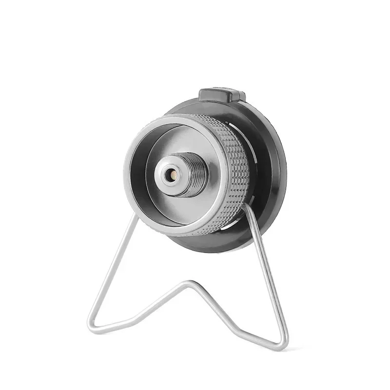 Butan Adapter Mit Halterung Outdoor Butan Gas Umwandlung Joint Camping Herd Adapter Schraube Ventil Ausgang Düse Flasche Adapter