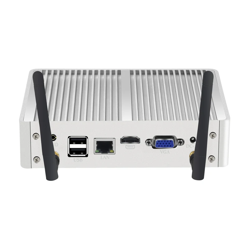 Helorpc Mini PC industrial sem ventilador com processador Inter i3 i5 i7 Suporte WIN10 Pfense com 1xHDMI 1xVGA 8xUSB 1xGigabit Computador