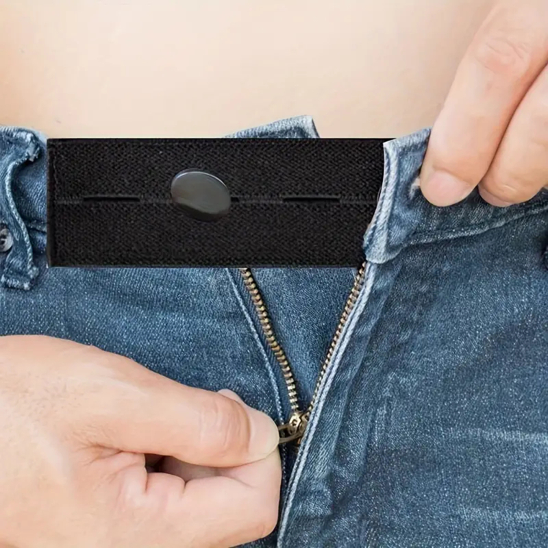 5pcs DENIM Extenders ยืดหยุ่นขยายปุ่มปรับเสื้อผ้า Fastener กางเกงกางเกงกางเกงยีนส์เข็มขัดเอว EXTENSION Snap BUCKLE