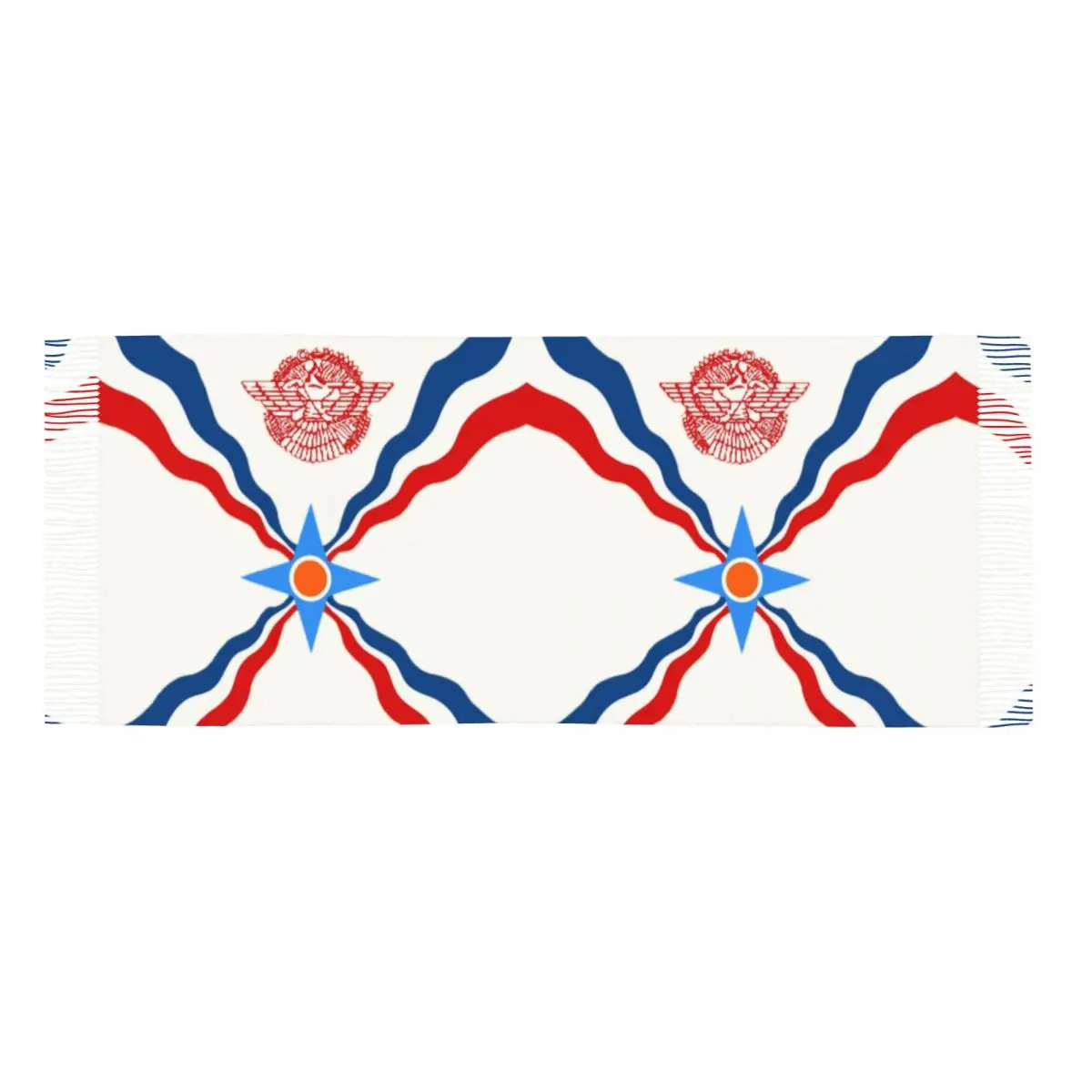Assyrische Suryoyo Vlag Sjaal Dames Heren Winter Herfst Warme Sjaals Syriac Aram Sjaals Wraps