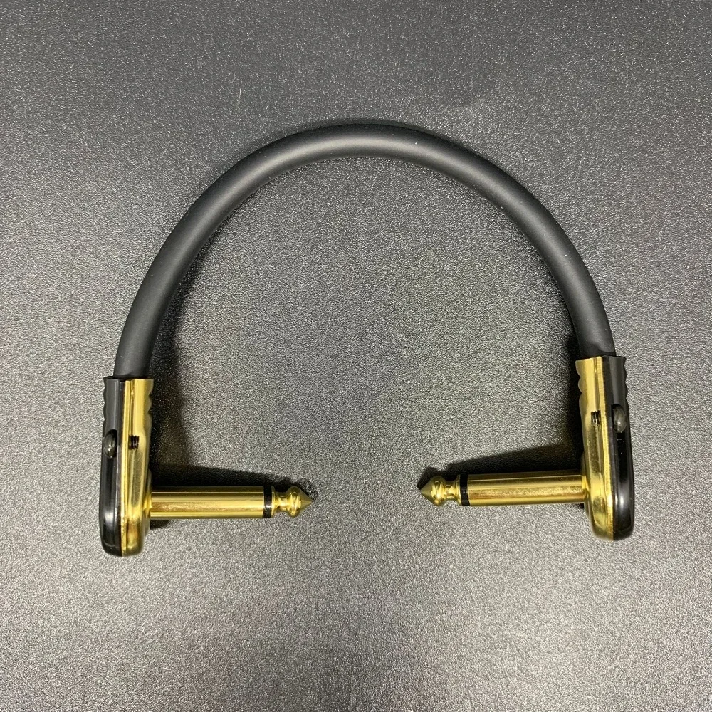 Соединительные кабели для гитары под прямым углом 15/30 см 1/4, гитарный кабель для педалей для гитарных эффектов, 3 шт./6 шт.