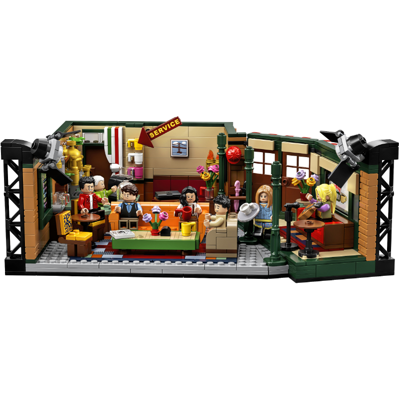 Miniso Friends Apartment The Big Bang Theory และ Central Perk 1228ชิ้นไอเดียการสร้างแบบจำลองของเล่น DIY 21319 21302