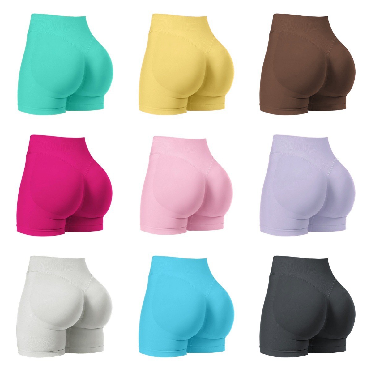 Women's High-Waisted Seamless Fitness Shorts: Tummy Control Compression, Butt-Lifting, High-Elastic Breathable, for YOGA