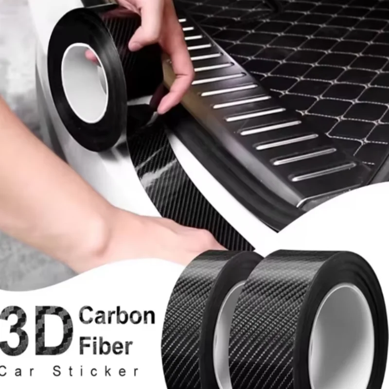 Fita adesiva de fibra de carbono para carro, fita de pano automotiva, à prova d'água, adesivo decorativo, seladores, hardware para casa