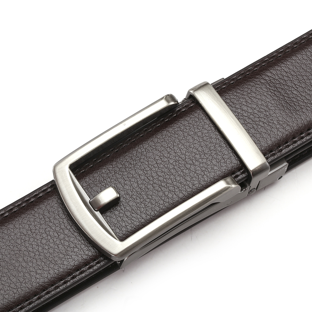 Herren Ledergürtel Mode automatische Schnalle Rindsleder männliche Gürtel Luxus Designer schwarz braun 3,5 cm