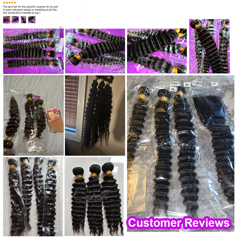 Pacotes de cabelo encaracolado birmanês com fechamento 4x4 13x4 frontal onda profunda pacotes virgem cabelo humano vietnamita cru extensão do cabelo humano