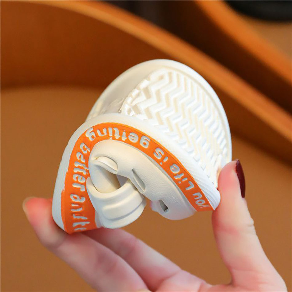 Chaussons d'été respirants pour enfants, chaussures Everg d'intérieur avec trous coordonnants, pantoufles unisexes à semelle souple