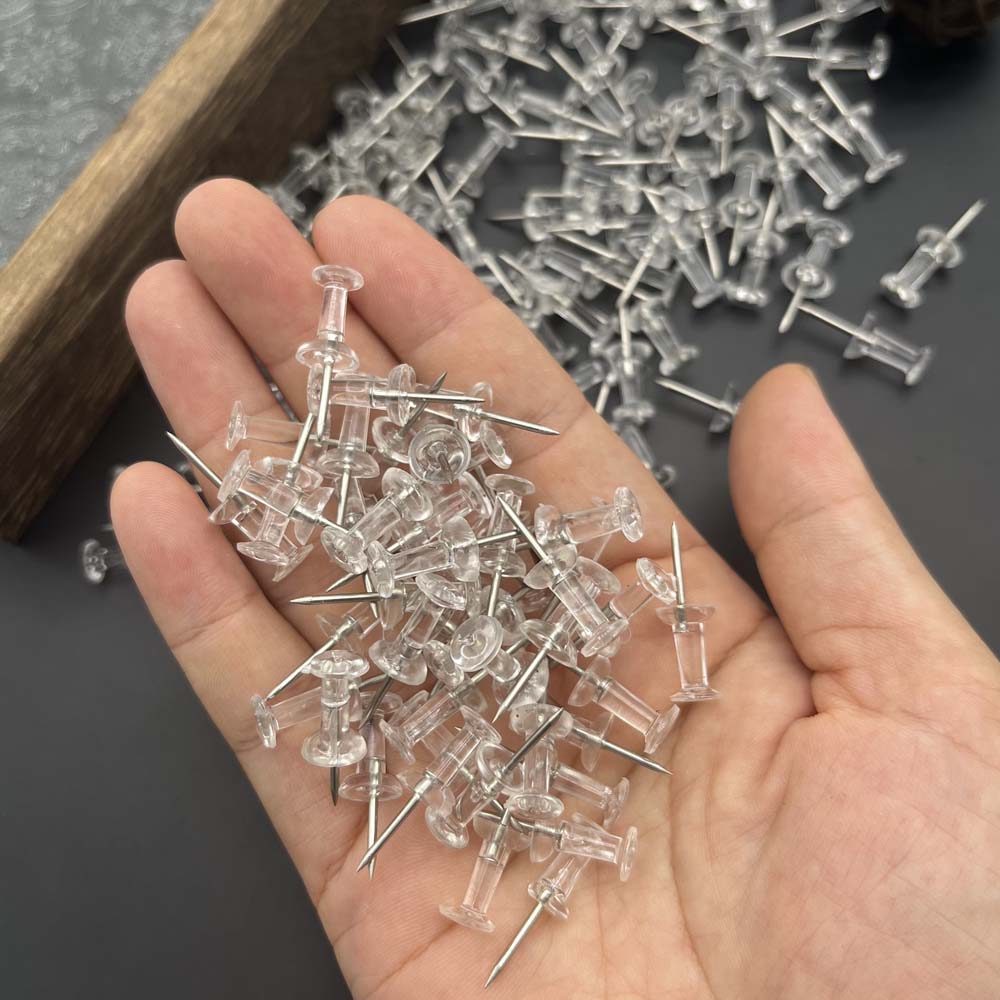 50/100pcs Assorted Making Thumb Tacks Multicolor Plastic Tacks Push Pins Cork Board Office School Stationery Supplies