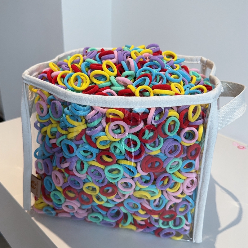 20/50 pçs elásticos faixas de cabelo meninas acessórios para o cabelo mini colorido náilon bandana crianças rabo de cavalo titular scrunchie ornamentos presente