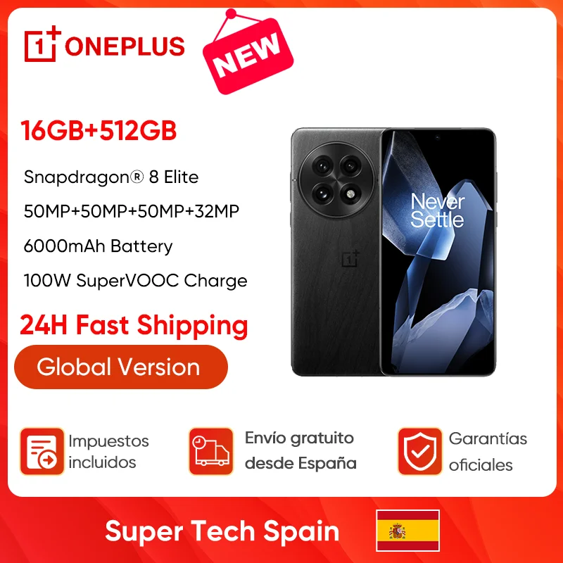 Anteprima mondiale OnePlus 13 Versione globale AI Smartphone Snapdragon 8 Elite 6000mAh Batteria 50W AIRVOOC Carica wireless NFC