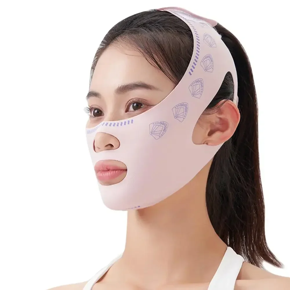 CNK vendaje facial en V transpirable, vendaje facial antiarrugas, banda para levantar mejillas, mascarilla fina para reducir el doble barbilla, moldeador de línea en V