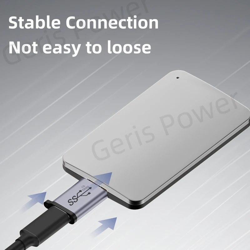 Adapter USB 3.0 Micro B do Type C Złącze USB A do Micro B Konwerter transferu danych do laptopa Dysk twardy Samsung S5