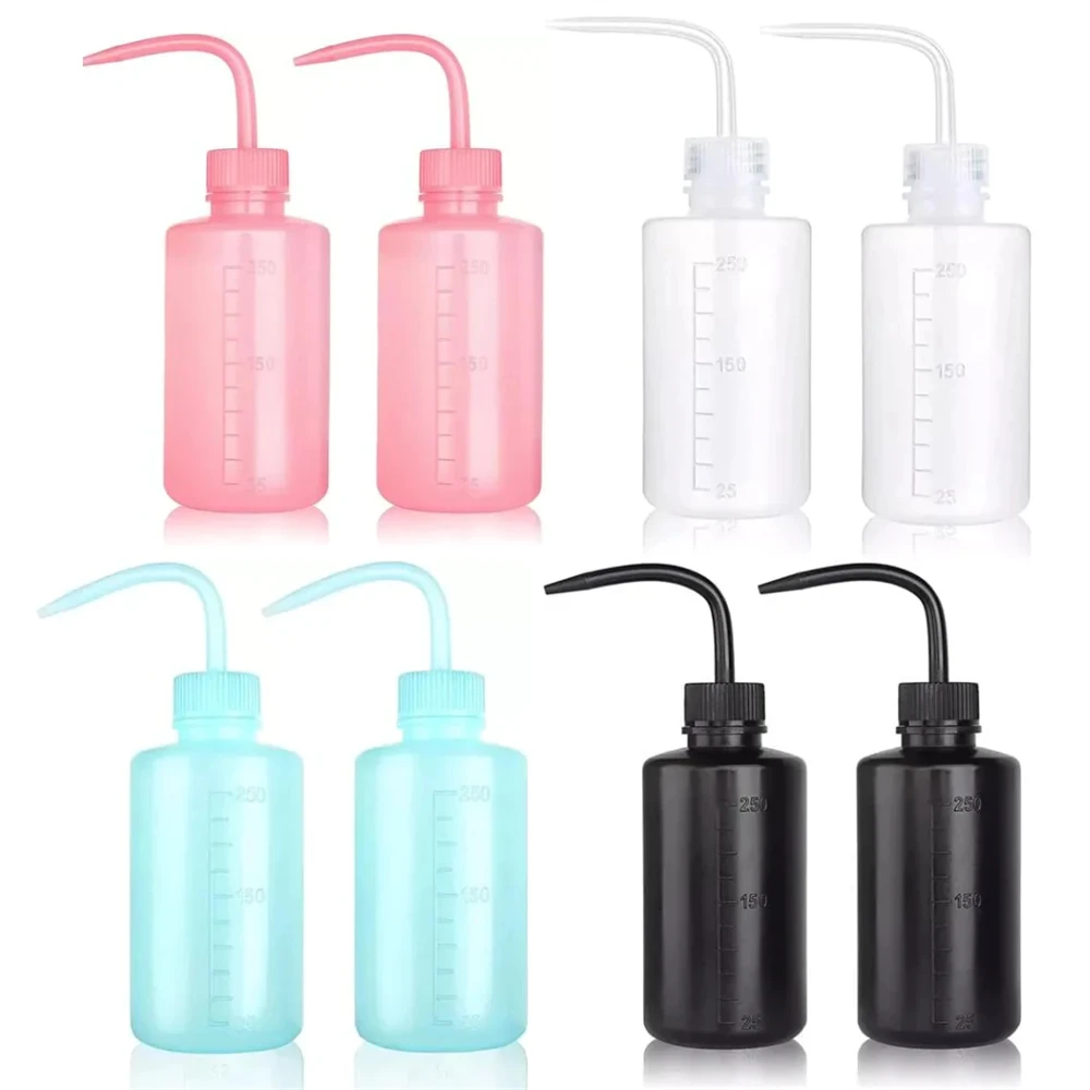 1Pc 250/500ml Bottiglia di plastica per tatuaggi Spray Bottiglie di lavaggio di sicurezza da laboratorio Bottiglia da spremere per tatuaggi Accessori per tatuaggi Forniture per microblading