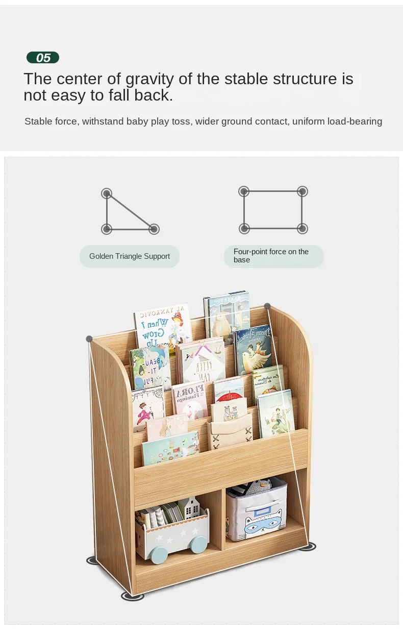 Children's storage bookcase   in a variety of styles and colors