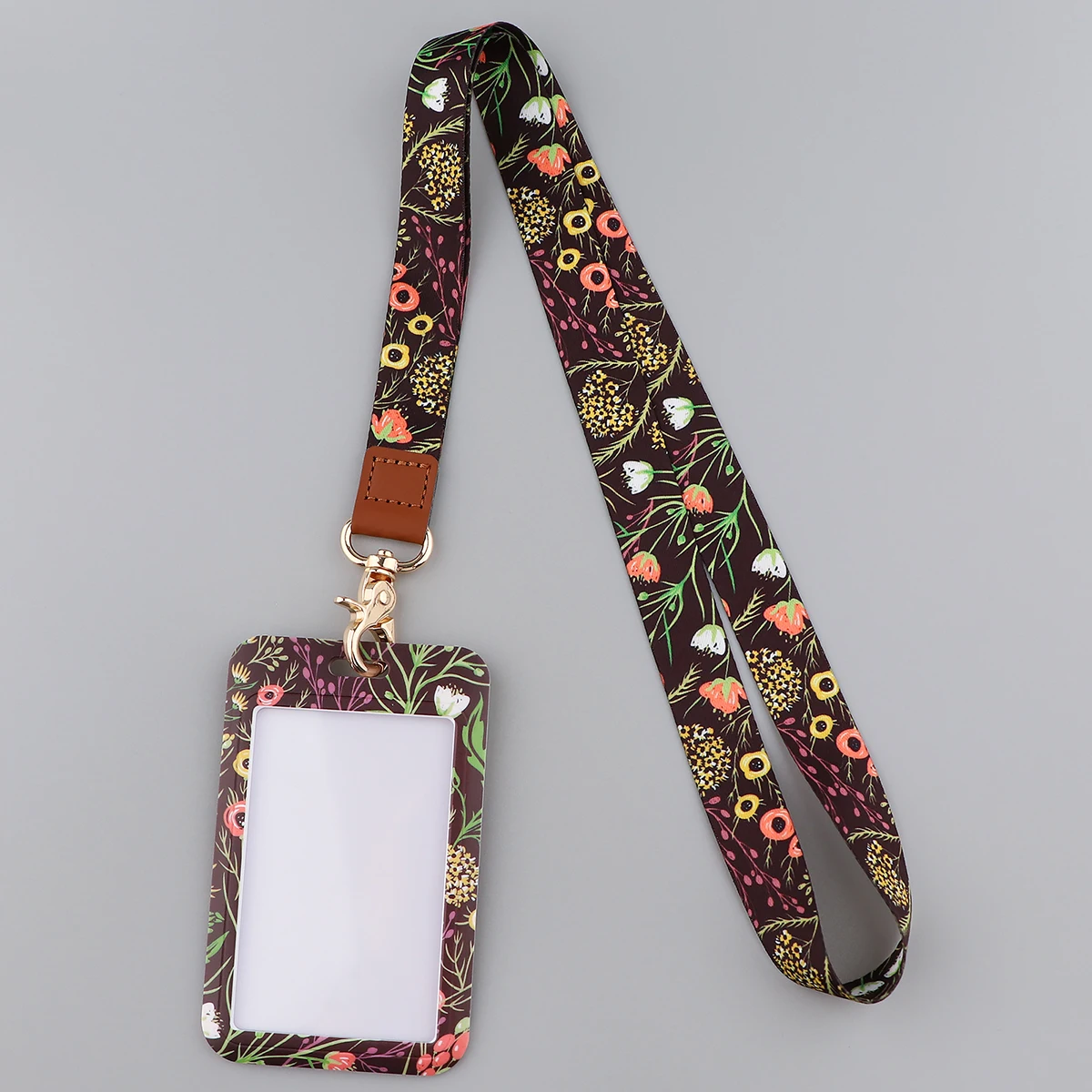 Cordini per tracolla con foglie piccole per chiavi Carta d'identità Cinghie per cellulare da palestra Porta badge USB Telefono fai da te Corda per appendere Fiori Cordino