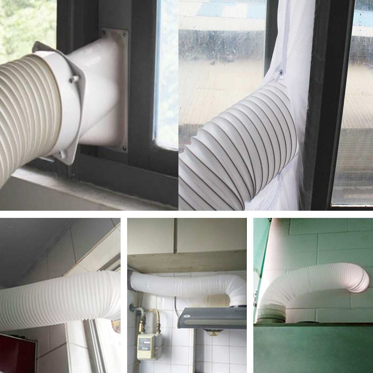 Mangueira de ventilação do duto de ventilação de 100mm/10cm 1.5m 2m 3m 5m medidor tubo de escape saída de ar condicionado flexível