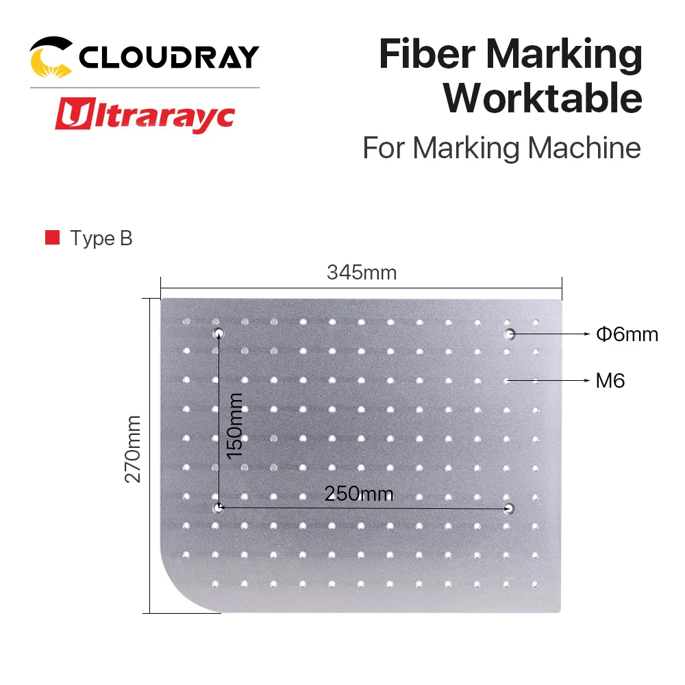 Ultrarayc Fiber Marking Worktable Aluminum Working Platform 320*280 & 340*270 for DIY Fiber & Co2 Laser Marking Machine