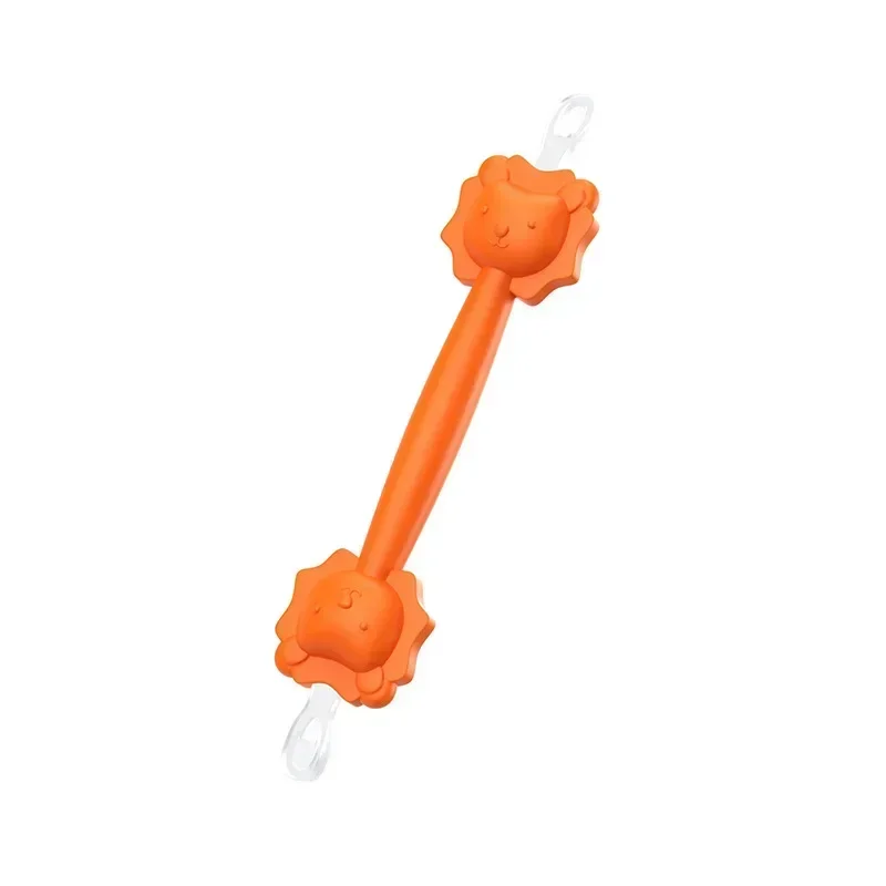 Tpe limpador de bebê colher de cera macia dupla cabeça curette selecionador nariz limpador de silicone orelha cotonetes de algodão do bebê pinças limpas