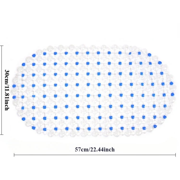 PVC Anti-skid Bath Mats Soft  Shower Mat Massage Mat with Suction Cup Non-slip Bathtu Bath Mat Bathroom Accessories Hot