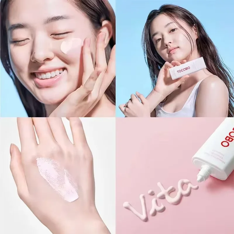 Coreia cuidados com a pele tocobo algodão macio sol vara spf 50 + essência de sentido de água protetor solar controle de óleo refrescante não gorduroso hidratar