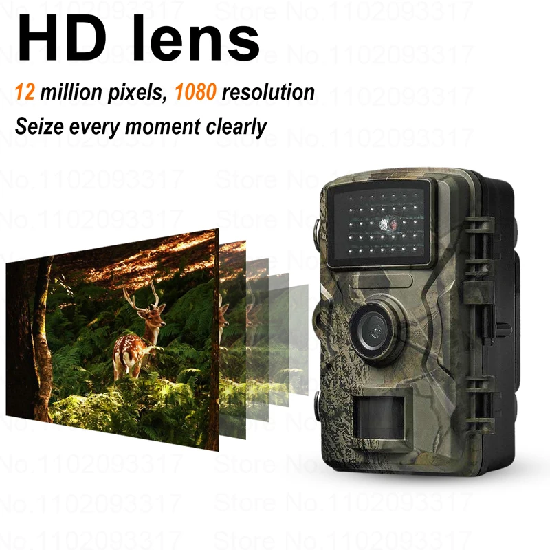 Cámaras de rastreo para caza, 16MP, 1080P, con visión nocturna infrarroja de 940nm, cámara salvaje resistente al agua para monitoreo y exploración de vida silvestre
