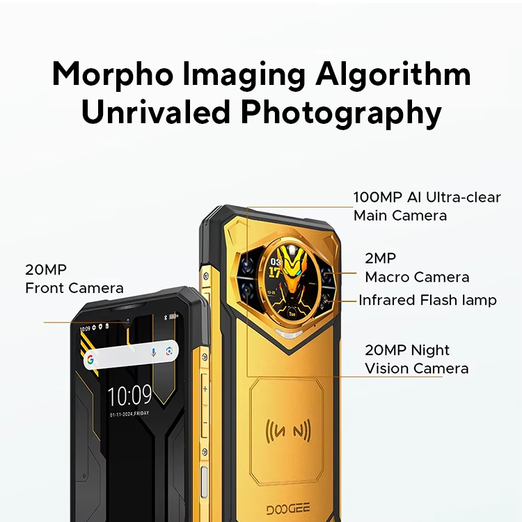 World Premiere DOOGEE S200 X 5G Rugged Phone 12+512GB Smartphone 6.72” FHD+120Hz IPS screen Dimensity 7050 10100mAh battery 33W