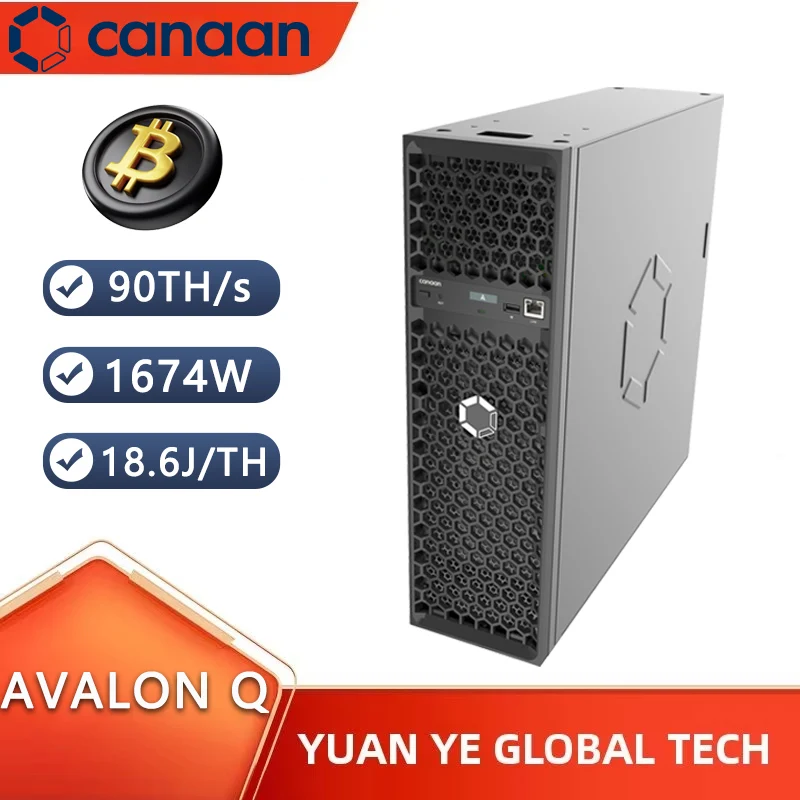 Nieuwe Canaan Avalon Q 90TH/S 1674W Bitcoin 18.6 J/TH Home Quite Miner De Avalon Q Bitcoin Miner Avalon Q Asic Mijnbouwmachine