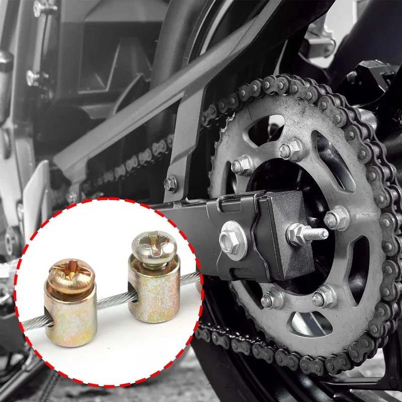 Clipe de cabo de acelerador para motocicleta, braçadeira de extremidade de cabo de freio e embreagem sem solda para atv go kart scooter kit de reparo de bicicleta