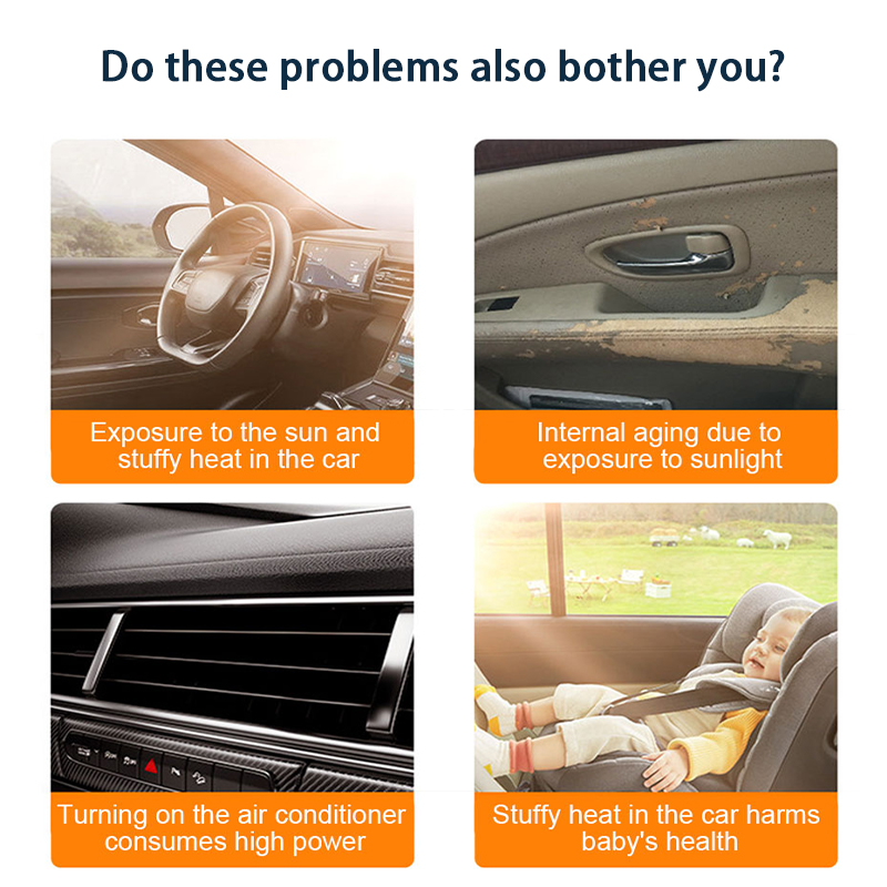 BLALION รถบังแดดครอบคลุม Universal กระจกพับ Visor Reflector กระจก Auto Sun Shade Protector อุปกรณ์เสริม