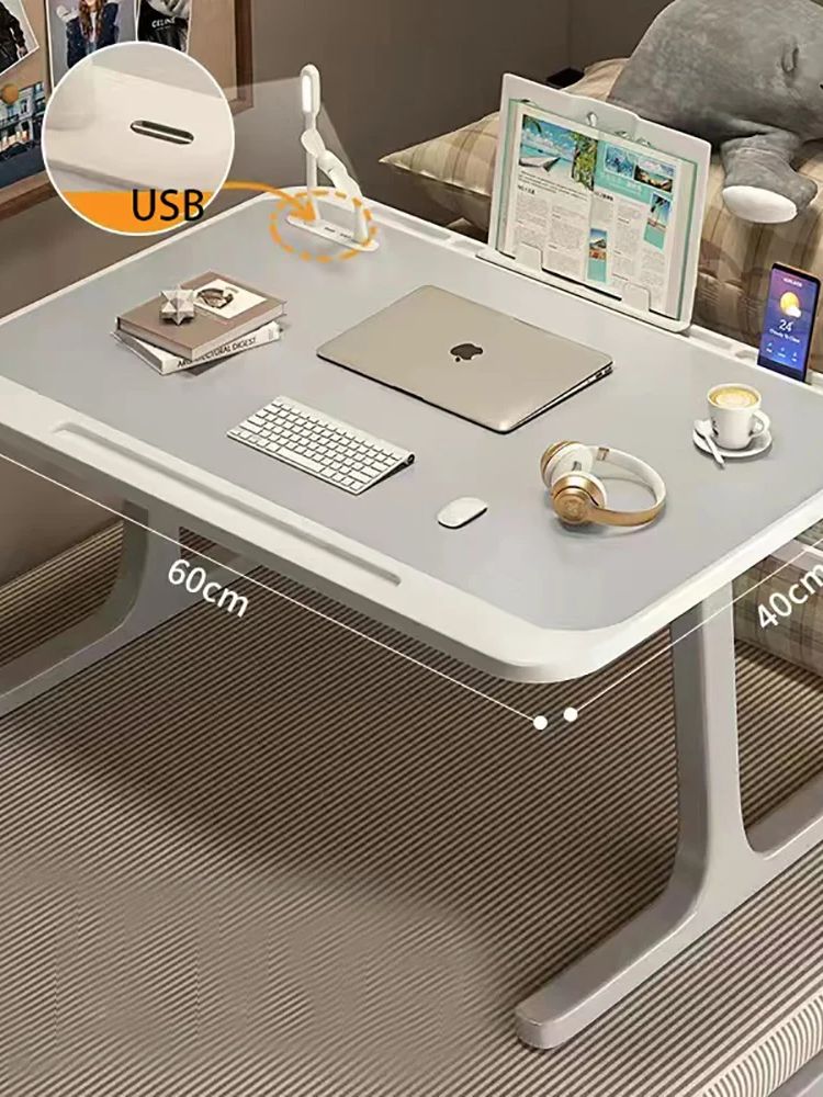 Mesa para laptop para cama, mesa de colo, bandeja de café da manhã com gaveta para jogos de trabalho