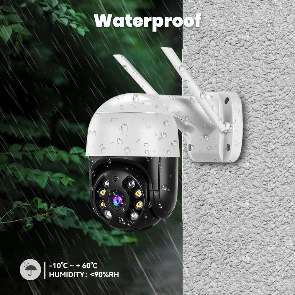 4K 8MP PTZ Wifi IP Kamera Outdoor Wireless mit 4X Digital Zoom AI Menschliche Erkennung H.265 P2P Audio 1080P Sicherheit CCTV Kamera