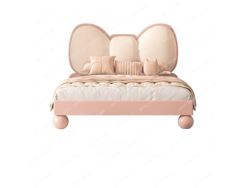 Детская кровать из массива дерева, современная минималистичная мягкая сумка, кровать принцессы для девочек