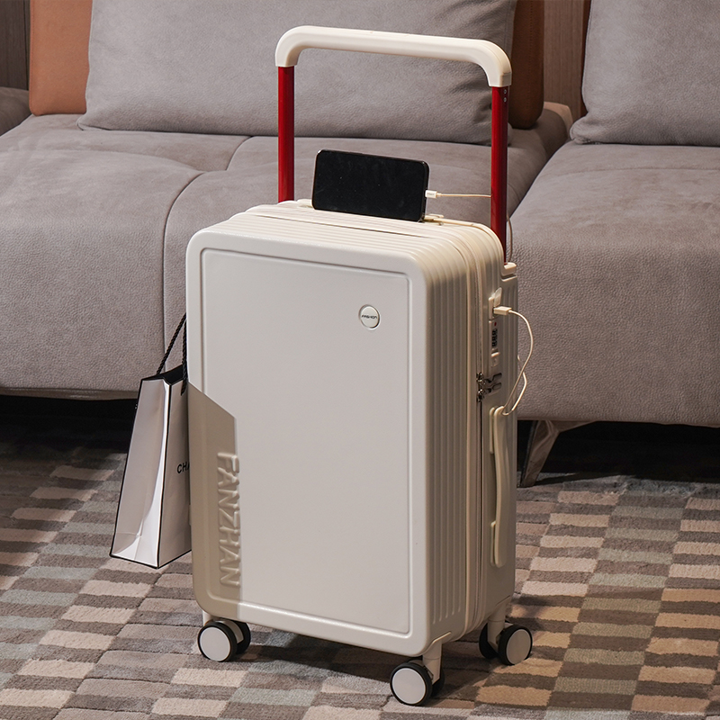 機内持ち込み手荷物用の大型ハンドル付きトラベルケース,持ち運び可能なトラベルバッグ,カップホルダー,USB充電器付き,新しいデザイン,20インチ