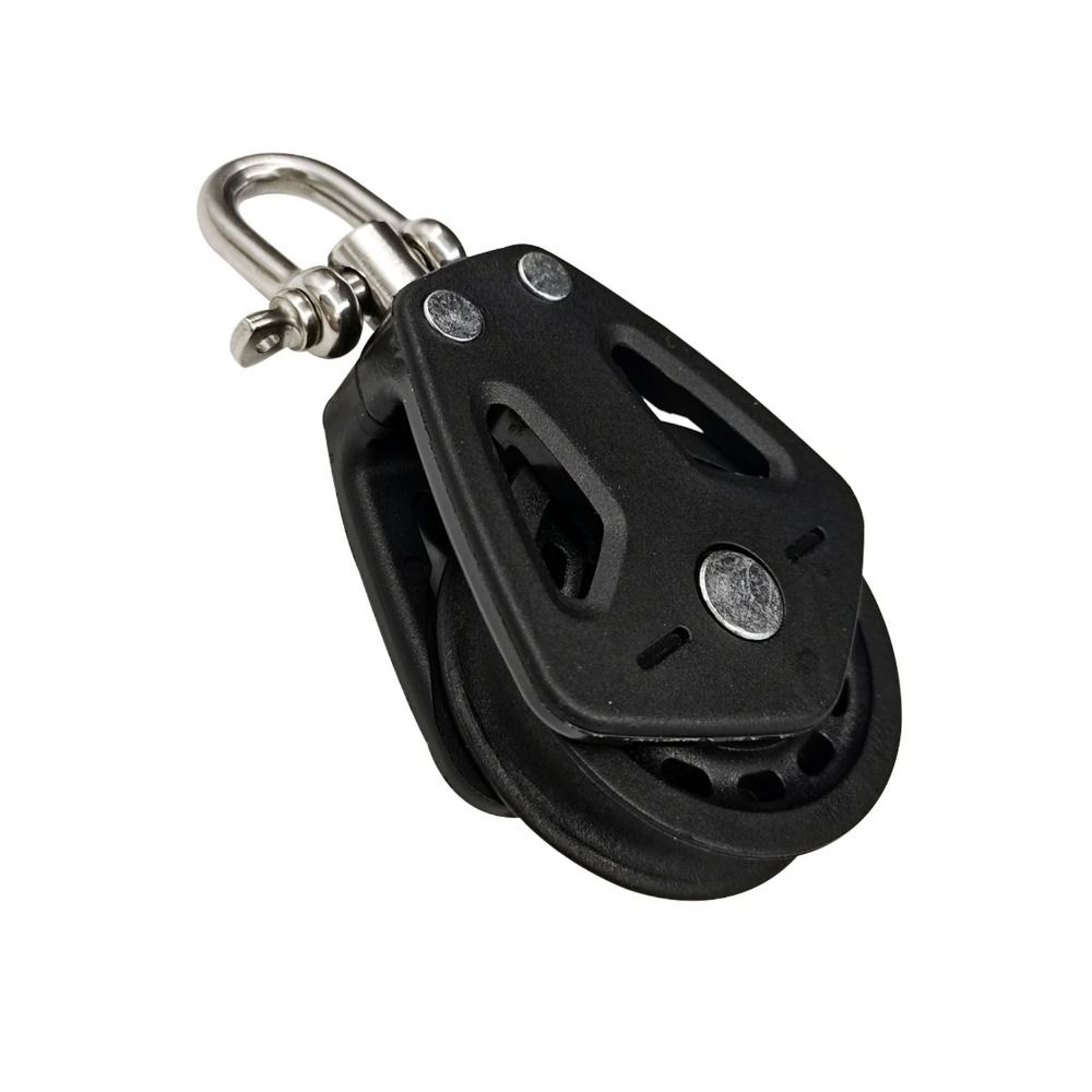 Durable Universal Head High Load Sheave Block Boat Accessories Sailboat Swivel Shackle Single Pulley