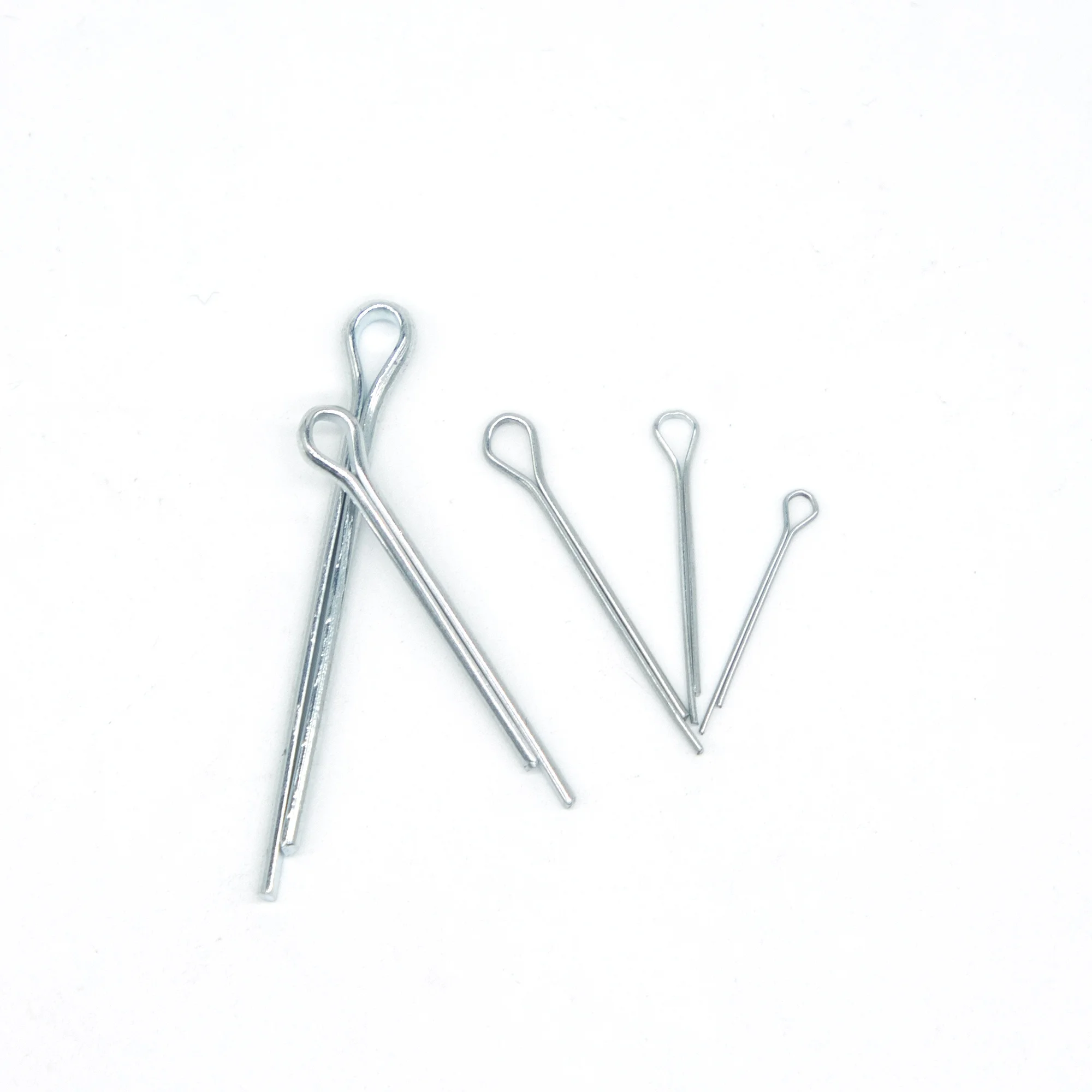 175Pcs Sliver Split Pins Cotter Fixings Assorted Sizes Zinc Plated Steel Hard Case Link Split Cotter Pin High Quality