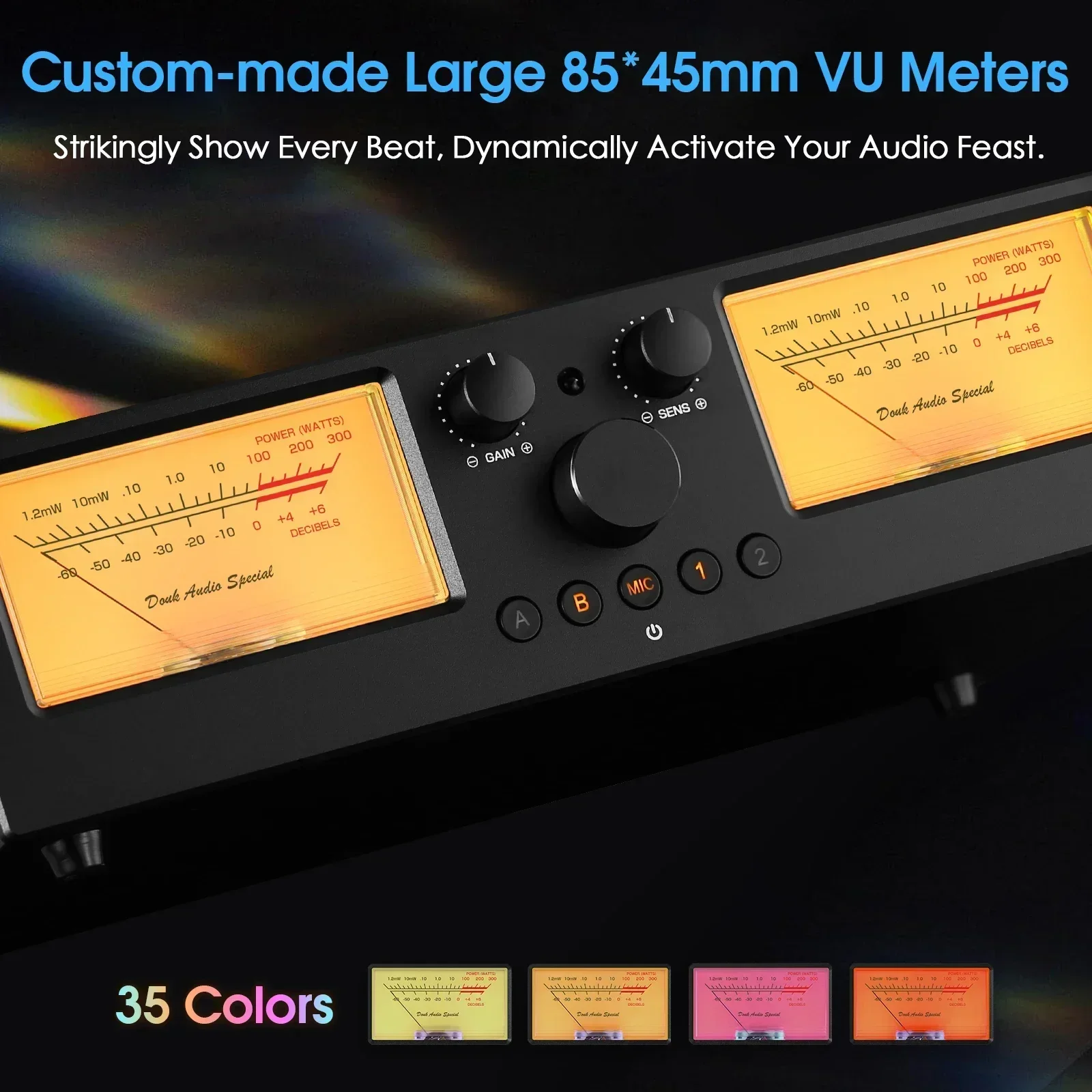 Выключатель усилителя/динамика Douk Audio VU3PRO с распределителем 2-В-2-Выход
