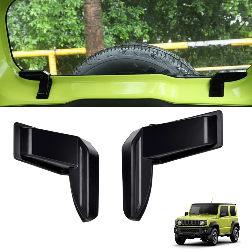 2 protectores de cable calefactor para parabrisas trasero, cubierta embellecedora para Suzuki Jimny Sierra JB64 JB74 2007-2022, accesorio Interior de coche
