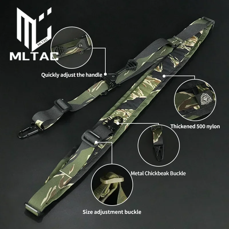 Tactical 2 Point Modular Rifle Sling Shooting Hunting Weapon Fast Shoulder Strap Portable Adjustable Sling Rope Fit M4 Ak Ar15
