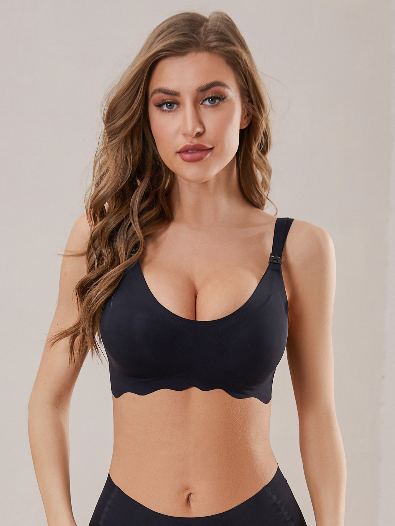 Nuevo sujetador de lactancia ultrafino, cómodo y transpirable sin rastro para mujer, sujetador de lactancia desmontable