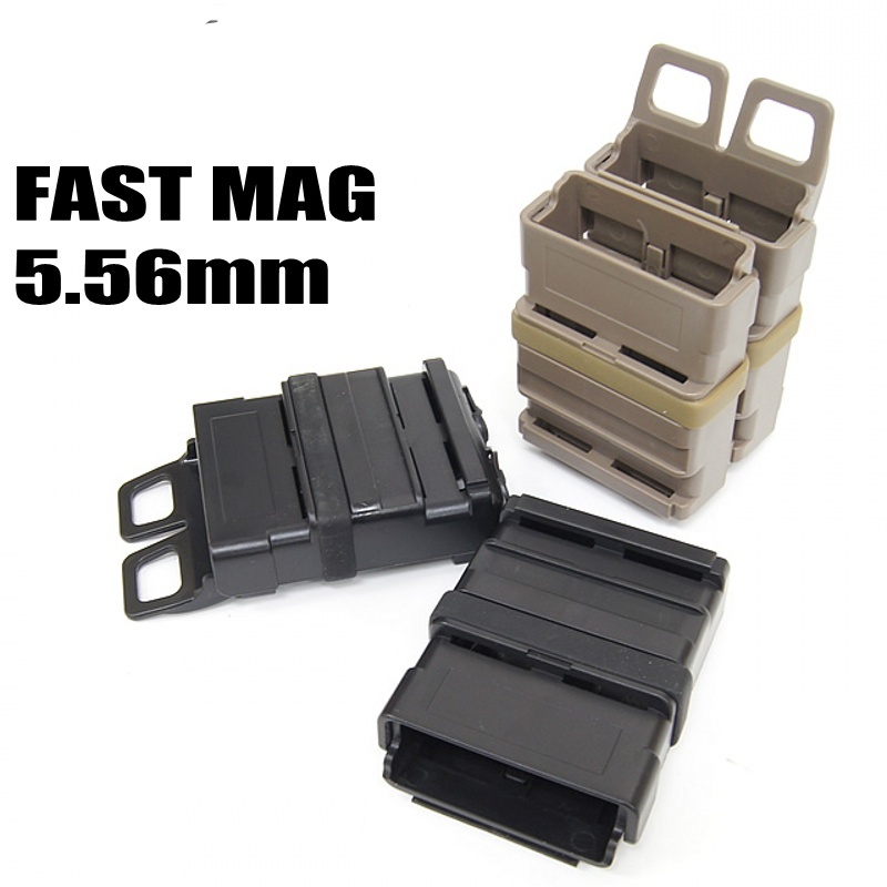 M4 Molle Clip FastMag Hunting Vest Pouch Airsoft AR 5.56 Magazine Holder EDC Hunting Fast Mag Holster Waist Bag