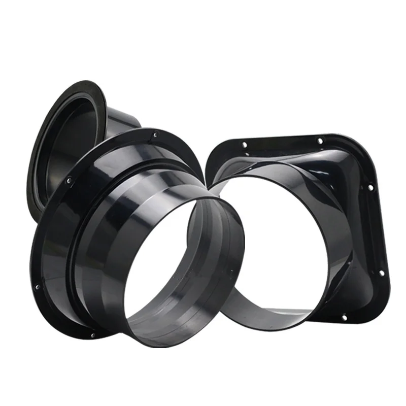 100-250mm ABS Runde Rohr Flansch Sitz Aluminium Rohr Luft Belüftung Schlauch Anschluss Auspuff Kanal Frische Luft System vent Hardware
