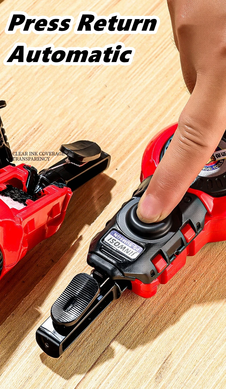 Herramientas de medición de construcción, marcador de tinta Manual de carpintero automático de plástico, conducto, línea de tiza para carpintería, marcadores de tinta de carpintero