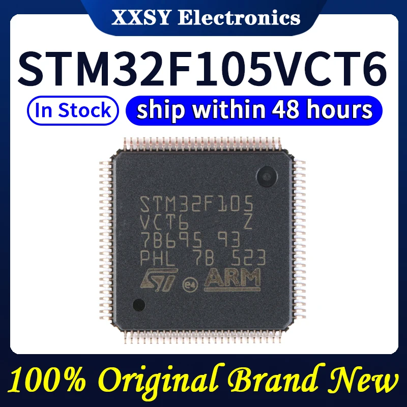 STM32F105RBT6 STM32F105RCT6 STM32F105R8T6 STM32F105VCT6 STM32F105VBT6 STM32F105V8T6 STM32F105VBH6 En stock 100% Original y nuevo