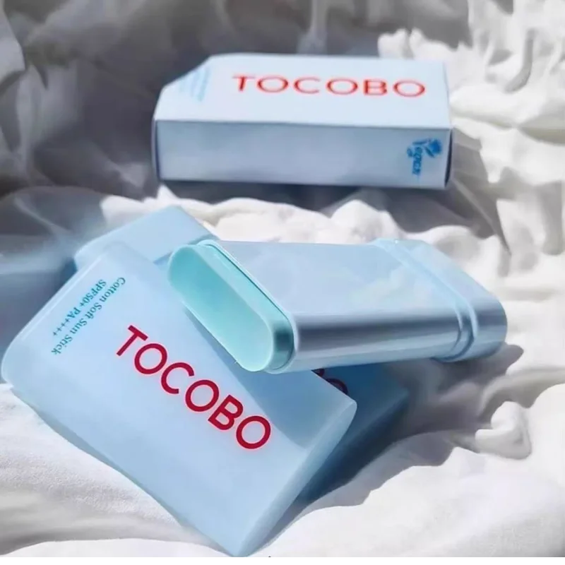 Korean Face Sunscreen Stick Light Blue Matte Sunstick For Soft Silky Skin Cotton Soft Sun Stick Watery Texture UV Protection New